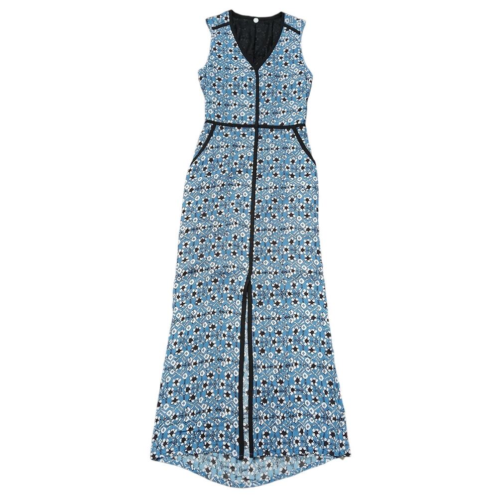 Margaret O'Leary Floral Back Cut Out Maxi Dress Size Small